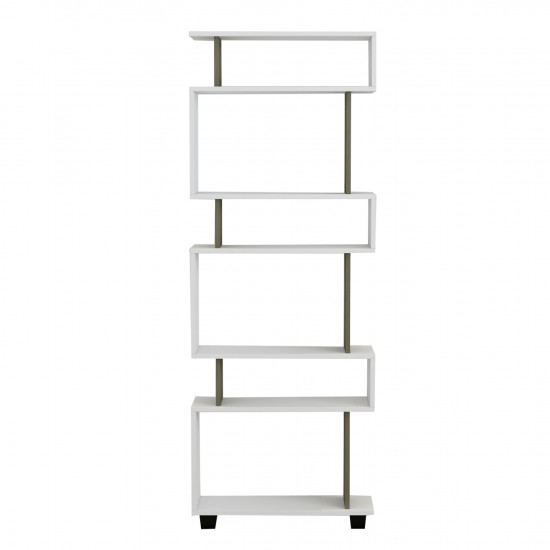 ΒΙΒΛΙΟΘΗΚΗ ΜΕΛΑΜΙΝΗΣ OWL ΚΑΡΥΔΙ ΜΕ ΛΕΥΚΟ 60x19,5x165Yεκ.