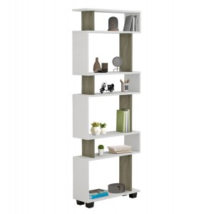 ΒΙΒΛΙΟΘΗΚΗ ΜΕΛΑΜΙΝΗΣ OWL ΚΑΡΥΔΙ ΜΕ ΛΕΥΚΟ 60x19,5x165Yεκ.