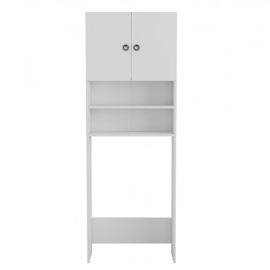 ΕΠΙΠΛΟ ΠΛΥΝΤΗΡΙΟΥ ΜΕ ΡΑΦΙΑ ΚΑΙ ΝΤΟΥΛΑΠΙ TERRY ΛΕΥΚΟ ΜΕΛΑΜΙΝΗ 64Χ27Χ180Υεκ.