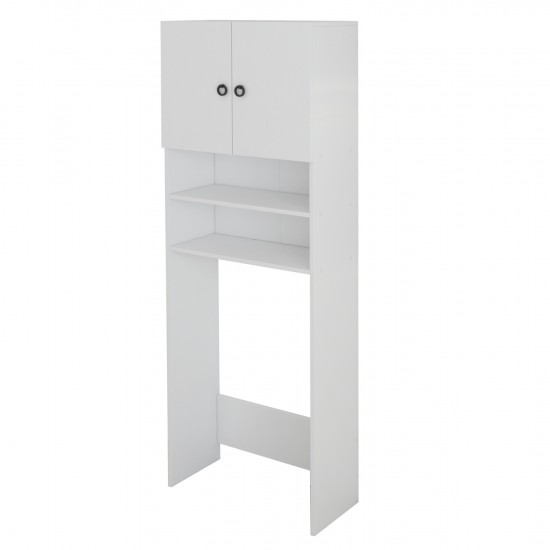 ΕΠΙΠΛΟ ΠΛΥΝΤΗΡΙΟΥ ΜΕ ΡΑΦΙΑ ΚΑΙ ΝΤΟΥΛΑΠΙ TERRY ΛΕΥΚΟ ΜΕΛΑΜΙΝΗ 64Χ27Χ180Υεκ.