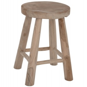 ΣΚΑΜΠΟ ΑΠΟ ΜΑΣΙΦ ΞΥΛΟ TIK ΦΥΣΙΚΟ 30Χ45 εκ.