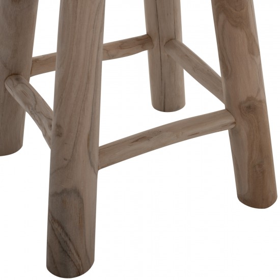 ΣΚΑΜΠΟ ΑΠΟ ΜΑΣΙΦ ΞΥΛΟ TIK ΦΥΣΙΚΟ 30Χ45 εκ.