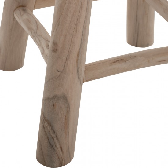 ΣΚΑΜΠΟ ΑΠΟ ΜΑΣΙΦ ΞΥΛΟ TIK ΦΥΣΙΚΟ 30Χ45 εκ.