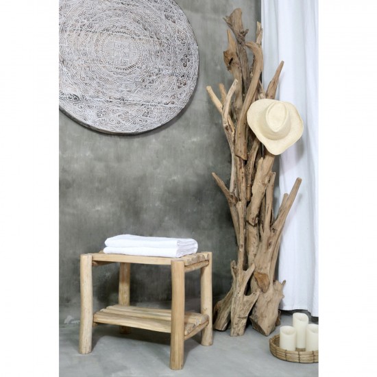 ΚΑΛΟΓΕΡΟΣ ΑΠΟ ΜΑΣΙΦ ΞΥΛΟ TEAK ΦΥΣΙΚΟ 170-200ΕΚ.