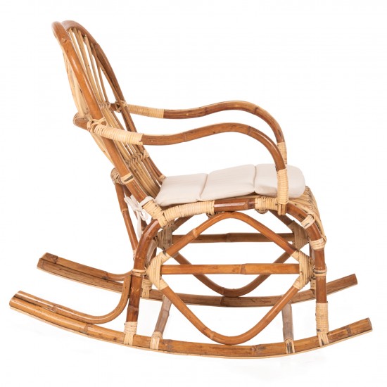 ΚΟΥΝΙΣΤΗ ΠΟΛΥΘΡΟΝΑ ΜΕ ΜΑΞΙΛΑΡΙ SANTA FE RATTAN  60x103x90Υ εκ.