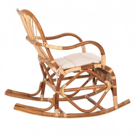 ΚΟΥΝΙΣΤΗ ΠΟΛΥΘΡΟΝΑ ΜΕ ΜΑΞΙΛΑΡΙ SANTA FE RATTAN  60x103x90Υ εκ.