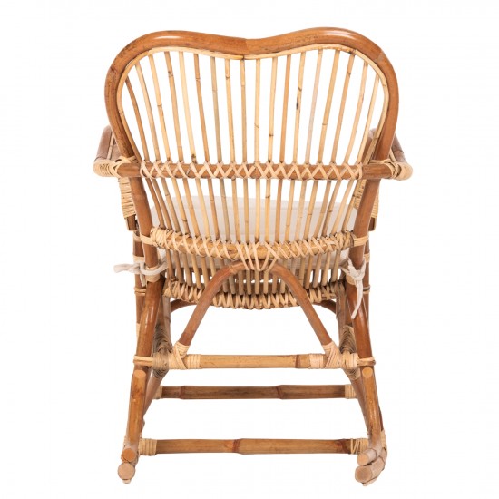 ΚΟΥΝΙΣΤΗ ΠΟΛΥΘΡΟΝΑ ΜΕ ΜΑΞΙΛΑΡΙ SANTA FE RATTAN  60x103x90Υ εκ.