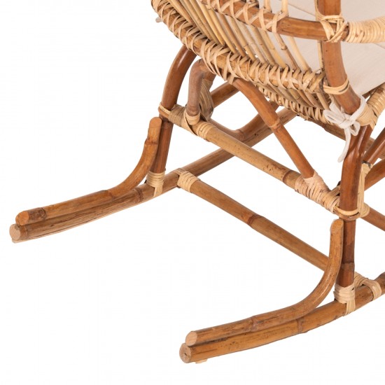 ΚΟΥΝΙΣΤΗ ΠΟΛΥΘΡΟΝΑ ΜΕ ΜΑΞΙΛΑΡΙ SANTA FE RATTAN  60x103x90Υ εκ.