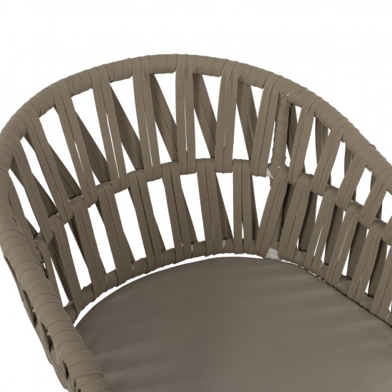 ΠΟΛΥΘΡΟΝΑ ΑΛΟΥΜΙΝΙΟΥ ΛΕΥΚΗ ΜΕ ΣΧΟΙΝΙ ΜΠΕΖ 57x56x78Y εκ.