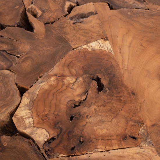 ΤΡΑΠΕΖΙ ΣΑΛΟΝΙΟΥ ΑΠΟ ΜΑΣΙΦ ΞΥΛΟ ΤΙΚ ΦΥΣΙΚΟ 80X80X48εκ.