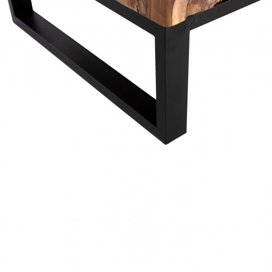 ΤΡΑΠΕΖΙ ΣΑΛΟΝΙΟΥ ΑΠΟ ΜΑΣΙΦ ΞΥΛΟ ΤΙΚ ΦΥΣΙΚΟ 120X70X48ΕΚ.