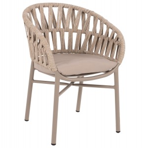 ΠΟΛΥΘΡΟΝΑ ΑΛΟΥΜΙΝΙΟΥ ΜΕ ΣΧΟΙΝΙ ΜΠΕΖ MOKA ΣΚΕΛΕΤΟ 57x56x78Υεκ.