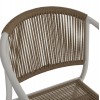 ΠΟΛΥΘΡΟΝΑ ΑΛΟΥΜΙΝΙΟΥ ΛΕΥΚΟ ΜΕ PE RATTAN WICKER 57x63x80Yεκ.