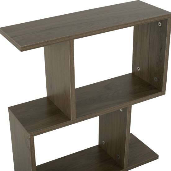 ΒΟΗΘΗΤΙΚΟ ΤΡΑΠΕΖΙ ΜΕ ΡΑΦΙΑ AMEER ΜΕΛΑΜΙΝΗ ΣΕ OLIVE GREY ΧΡΩΜΑ 50x17x56Υεκ.