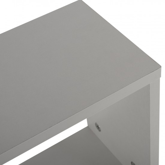 ΒΟΗΘΗΤΙΚΟ ΤΡΑΠΕΖΙ ΜΕ ΡΑΦΙΑ AMABELLA ΜΕΛΑΜΙΝΗ ΛΕΥΚΗ 45x17x52Yεκ.