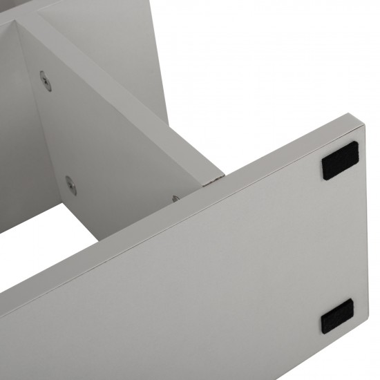 ΒΟΗΘΗΤΙΚΟ ΤΡΑΠΕΖΙ ΜΕ ΡΑΦΙΑ AMABELLA ΜΕΛΑΜΙΝΗ ΛΕΥΚΗ 45x17x52Yεκ.