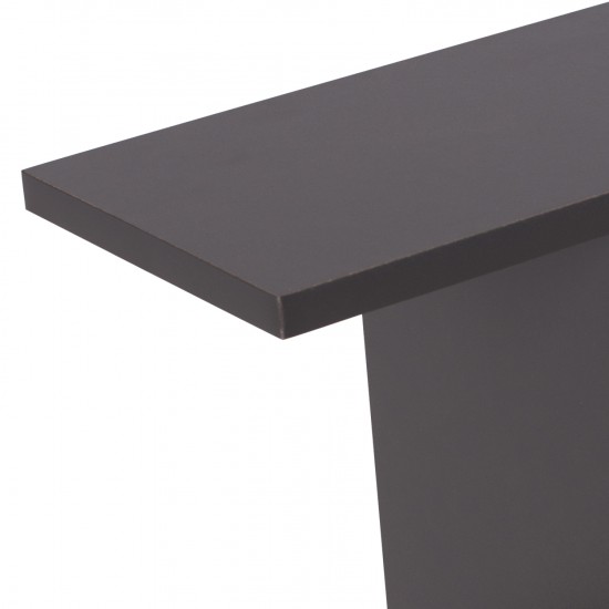 ΒΟΗΘΗΤΙΚΟ ΤΡΑΠΕΖΙ ΜΕ ΡΑΦΙΑ AMEER ΜΕΛΑΜΙΝΗ ΣΕ ΧΡΩΜΑ ΓΚΡΙ 50x17x56Υεκ.