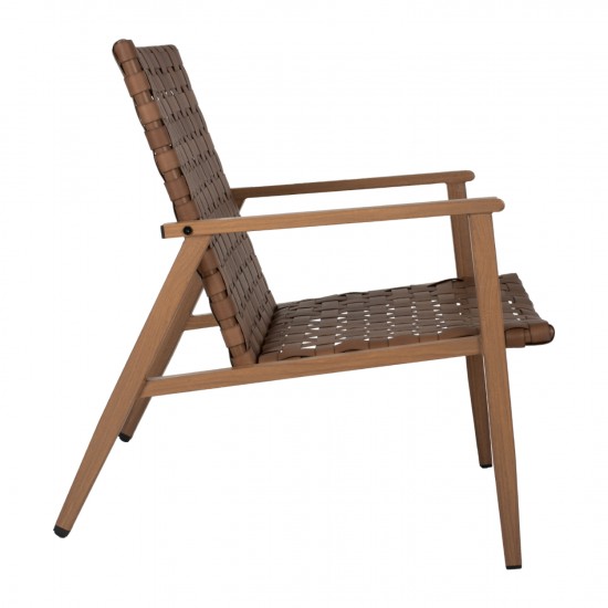 ΠΟΛΥΘΡΟΝΑ ΜΕΤΑΛΛΟ ΣΑΝ ΞΥΛΟ & RATTAN ΔΕΡΜΑ-LOOK 62x73x76Yεκ.