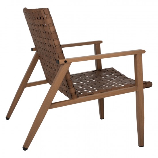 ΠΟΛΥΘΡΟΝΑ ΜΕΤΑΛΛΟ ΣΑΝ ΞΥΛΟ & RATTAN ΔΕΡΜΑ-LOOK 62x73x76Yεκ.