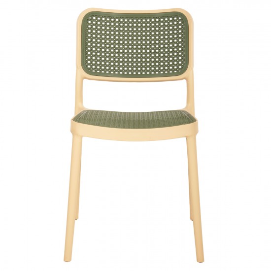 ΚΑΡΕΚΛΑ ΠΟΛΥΠΡΟΠΥΛΕΝΙΟΥ ΜΠΕΖ ΜΕ OLIVE GREEN ΨΑΘΑ 41x49x102Υ εκ.