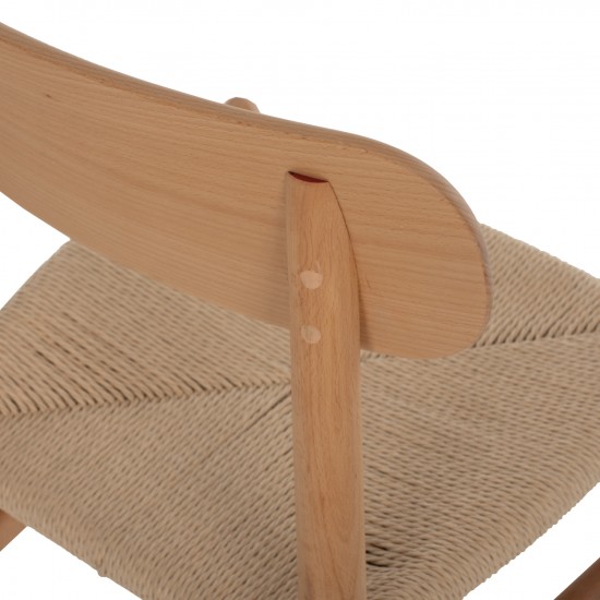 ΚΑΡΕΚΛΑ ΤΡΑΠΕΖΑΡΙΑΣ HELSINKI ΞΥΛΟ ΟΞΙΑΣ- ΣΧΟΙΝΙ ΦΥΣΙΚΟ 46,5x41x80Υεκ.