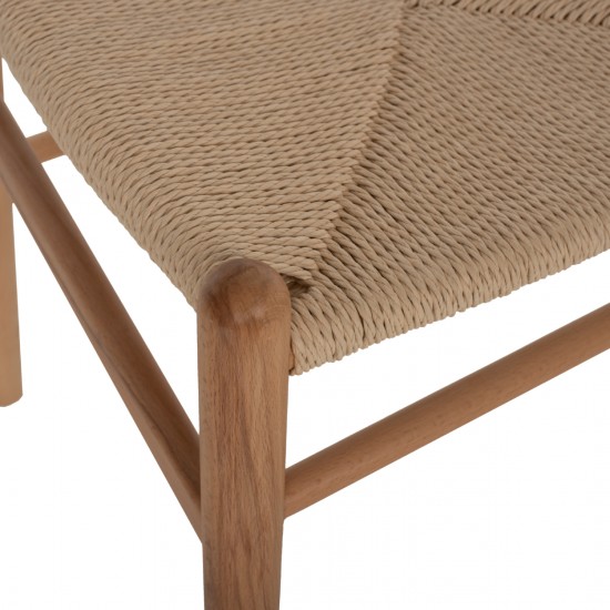 ΚΑΡΕΚΛΑ ΤΡΑΠΕΖΑΡΙΑΣ HELSINKI ΞΥΛΟ ΟΞΙΑΣ- ΣΧΟΙΝΙ ΦΥΣΙΚΟ 46,5x41x80Υεκ.