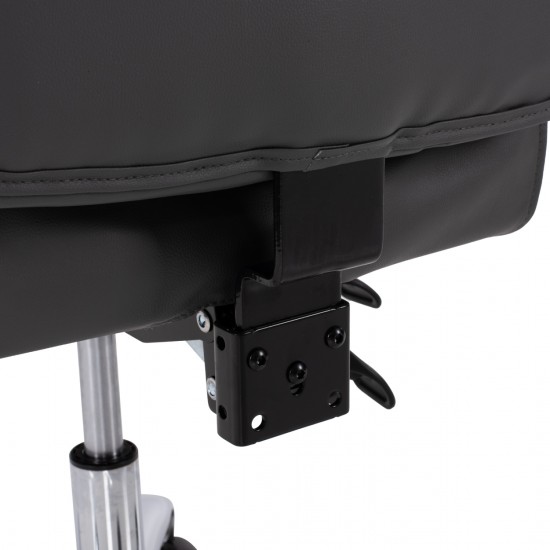 ΠΟΛΥΘΡΟΝΑ ΓΡΑΦΕΙΟΥ ΔΙΕΥΘΥΝΤΙΚΗ ΓΚΡΙ ΜΕ ΠΤΥΣΣΟΜΕΝΟ ΥΠΟΠΟΔΙΟ 58x71x128Y εκ.