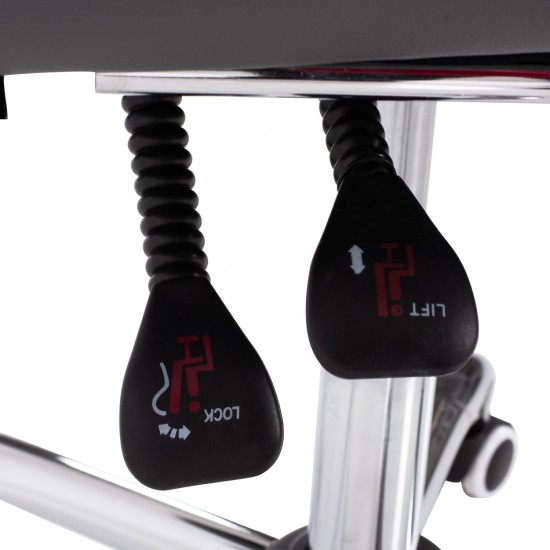 ΠΟΛΥΘΡΟΝΑ ΓΡΑΦΕΙΟΥ ΔΙΕΥΘΥΝΤΙΚΗ ΓΚΡΙ ΜΕ ΠΤΥΣΣΟΜΕΝΟ ΥΠΟΠΟΔΙΟ 58x71x128Y εκ.