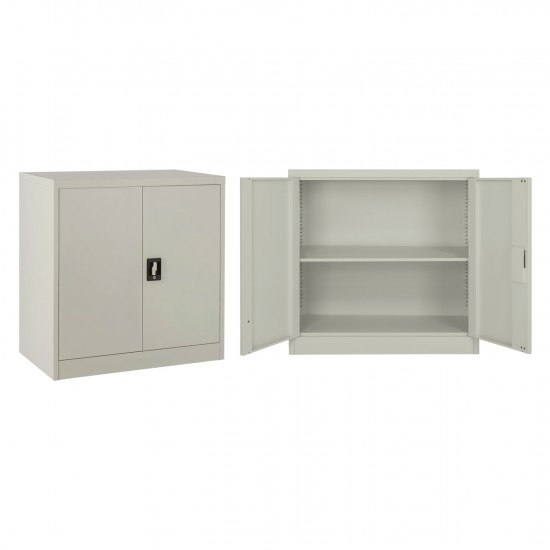 ΝΤΟΥΛΑΠΑ ΜΕΤΑΛΛΙΚΗ ΜΕ 3 ΑΠΟΘΗΚΕΥΤΙΚΟΥΣ ΧΩΡΟΥΣ ΓΚΡΙ 90Χ40Χ90Υεκ.