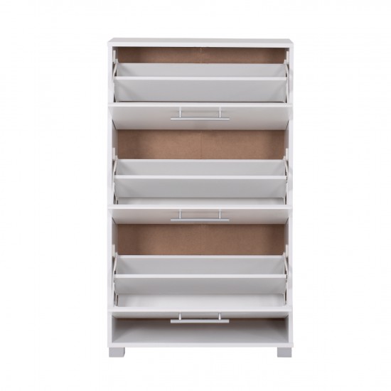 ΠΑΠΟΥΤΣΟΘΗΚΗ DAVINA ΜΕΛΑΜΙΝΗΣ 3ΘΕΣΕΩΝ ΛΕΥΚΗ 62Χ24Χ110Υ εκ.