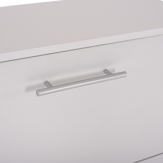 ΠΑΠΟΥΤΣΟΘΗΚΗ DAVINA ΜΕΛΑΜΙΝΗΣ 3ΘΕΣΕΩΝ ΛΕΥΚΗ 62Χ24Χ110Υ εκ.