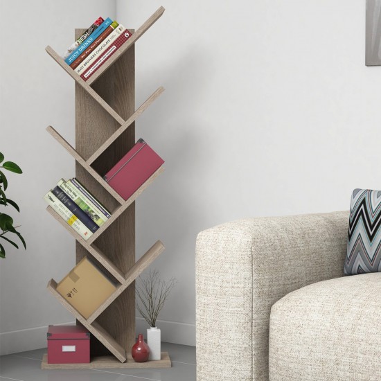 ΒΙΒΛΙΟΘΗΚΗ LIANA ΜΕΛΑΜΙΝΗΣ SONAMA 46x22x128,5Yεκ.