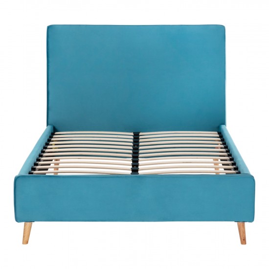 ΚΡΕΒΑΤΙ MAYLIN ΜΕ ΤΙΡΚΟΥΑΖ ΒΕΛΟΥΔΟ ΓΙΑ ΣΤΡΩΜΑ 120x200 EK.