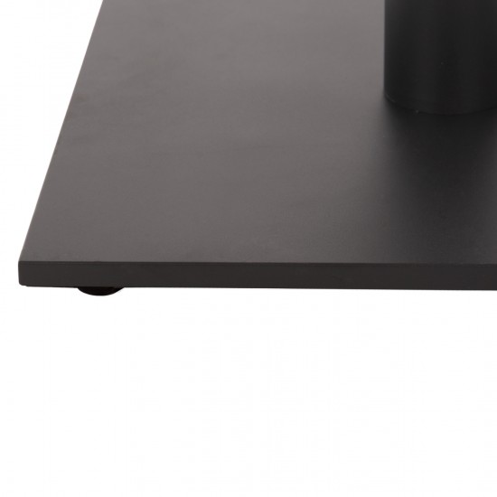 ΒΑΣΗ ΤΡΑΠΕΖΙΟΥ ΜΠΑΡ ΜΕΤΑΛΛΙΚΗ ΓΚΡΙ ΜΑΤ 45Χ45Χ107Yεκ. ΜΕ ΡΕΓΟΥΛΑΤΟΡΟΥΣ