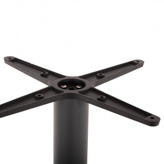 ΒΑΣΗ ΤΡΑΠΕΖΙΟΥ ΜΠΑΡ ΜΕΤΑΛΛΙΚΗ ΓΚΡΙ ΜΑΤ 45Χ45Χ107Yεκ. ΜΕ ΡΕΓΟΥΛΑΤΟΡΟΥΣ