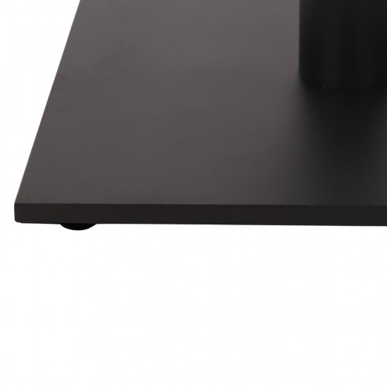 ΒΑΣΗ ΜΕΤΑΛΛΙΚΗ ΜΠΑΡ ΜΕΣΑΙΟΥ ΥΨΟΥΣ ΓΚΡΙ ΜΑΤ ΣΤΑΥΡΟΣ 46Χ46εκ 45Χ45Χ94Υεκ.