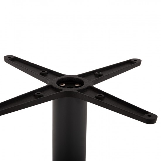 ΒΑΣΗ ΜΕΤΑΛΛΙΚΗ ΜΠΑΡ ΜΕΣΑΙΟΥ ΥΨΟΥΣ ΓΚΡΙ ΜΑΤ ΣΤΑΥΡΟΣ 46Χ46εκ 45Χ45Χ94Υεκ.