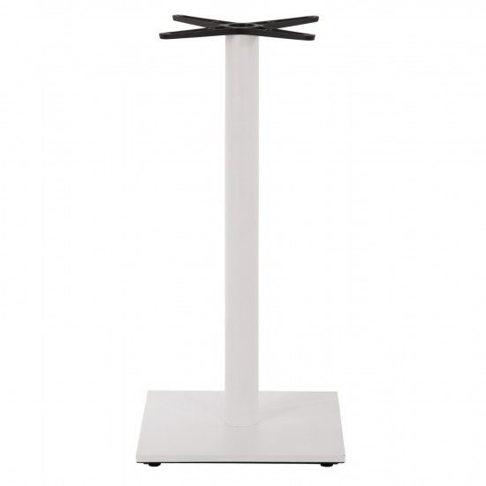 ΒΑΣΗ ΜΕΤΑΛΛΙΚΗ ΜΠΑΡ ΜΕΣΑΙΟΥ ΥΨΟΥΣ ΛΕΥΚΟ ΜΑΤ ΣΤΑΥΡΟΣ 46Χ46εκ 45Χ45Χ94Υεκ.