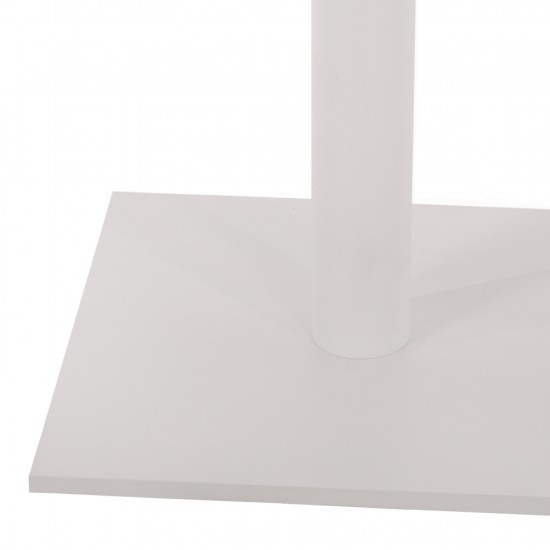 ΒΑΣΗ ΜΕΤΑΛΛΙΚΗ ΜΠΑΡ ΜΕΣΑΙΟΥ ΥΨΟΥΣ ΛΕΥΚΟ ΜΑΤ ΣΤΑΥΡΟΣ 46Χ46εκ 45Χ45Χ94Υεκ.