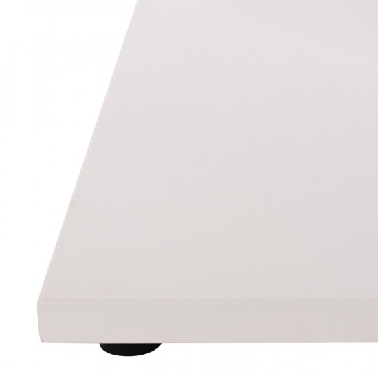 ΒΑΣΗ ΤΡΑΠΕΖΙΟΥ ΑΛΟΥΜΙΝΙΟΥ ΛΕΥΚΟ ΜΑΤ ΣΤΑΥΡΟΣ 48Χ48εκ 45Χ45Χ73Υεκ.