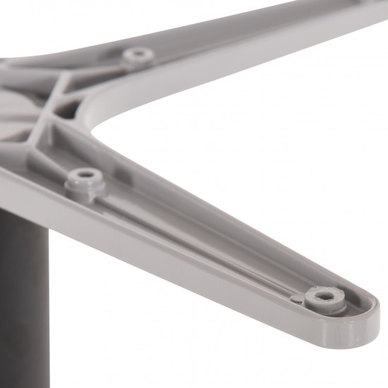 ΒΑΣΗ ΤΡΑΠΕΖΙΟΥ ΑΛΟΥΜΙΝΙΟΥ ΣΤΡΟΓΓΥΛΗ ΜΑΥΡΟ ΜΑΤ ΣΤΑΥΡΟΣ 48x48εκ Φ45x73Υεκ.