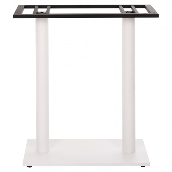 ΒΑΣΗ ΜΠΑΡ ΜΕΤΑΛΛΙΚΗ ΔΙΠΛΗ ΛΕΥΚΗ ΜΑΤ ΜΕΣΑΙΟΥ ΥΨΟΥΣ 80x40x90Υεκ