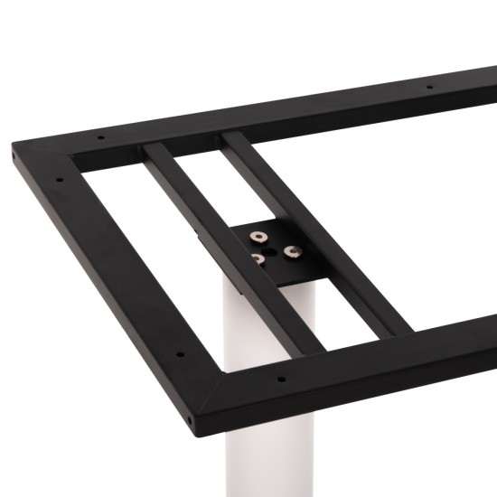 ΒΑΣΗ ΜΠΑΡ ΜΕΤΑΛΛΙΚΗ ΔΙΠΛΗ ΛΕΥΚΗ ΜΑΤ ΜΕΣΑΙΟΥ ΥΨΟΥΣ 80x40x90Υεκ