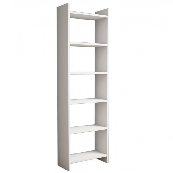 ΒΙΒΛΙΟΘΗΚΗ ΜΕΛΑΜΙΝΗΣ ΛΕΥΚΗ 48,5x22x160Υ εκ.