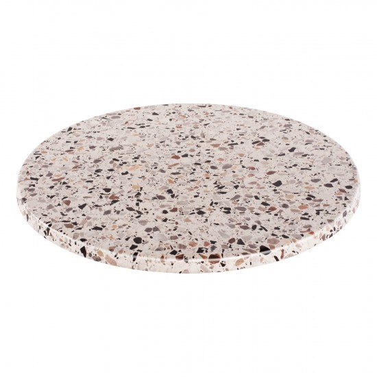 ΕΠΙΦΑΝΕΙΑ ΤΡΑΠΕΖΙΟΥ ΣΤΡΟΓΓΥΛΗ Φ60Χ2.5εκ. 5766 WERZALIT TERRAZZO