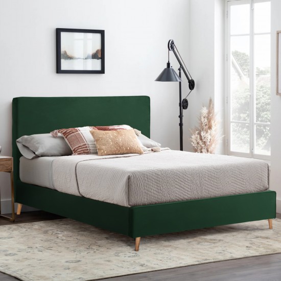 ΚΡΕΒΑΤΙ INDRA ΑΠΟ ΚΥΠΑΡΙΣΣΙ ΒΕΛΟΥΔΟ ΓΙΑ ΣΤΡΩΜΑ 160x200 EK.