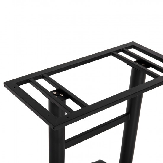 ΒΑΣΗ ΜΕΤΑΛΛΙΚΗ ΔΙΠΛΗ ΜΑΥΡΗ ΜΠΑΡ ΜΕΣΑΙΟΥ ΥΨΟΥΣ 40Χ80Χ91Υεκ.