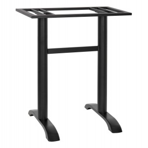 ΒΑΣΗ ΜΕΤΑΛΛΙΚΗ ΔΙΠΛΗ ΜΑΥΡΗ ΜΠΑΡ ΜΕΣΑΙΟΥ ΥΨΟΥΣ 40Χ80Χ91Υεκ. 