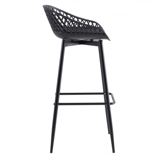 ΣΚΑΜΠΟ ΠΟΛΥΠΡΟΠΥΛΕΝΙΟΥ ΜΑΥΡΟ ΜΕ ΜΕΤΑΛΛΙΚΑ ΠΟΔΙΑ 45x45x97Υ εκ.