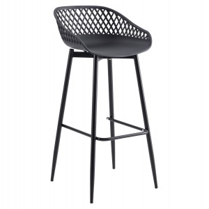 ΣΚΑΜΠΟ ΠΟΛΥΠΡΟΠΥΛΕΝΙΟΥ ΜΑΥΡΟ ΜΕ ΜΕΤΑΛΛΙΚΑ ΠΟΔΙΑ 45x45x97Υ εκ.